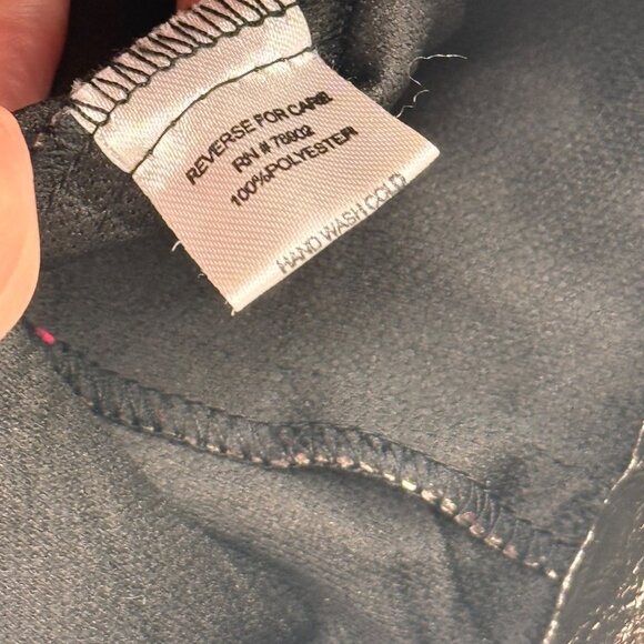 Erin London Womens faux leather metallic Jacket size medium Zip-Up pockets - Picture 2 of 16